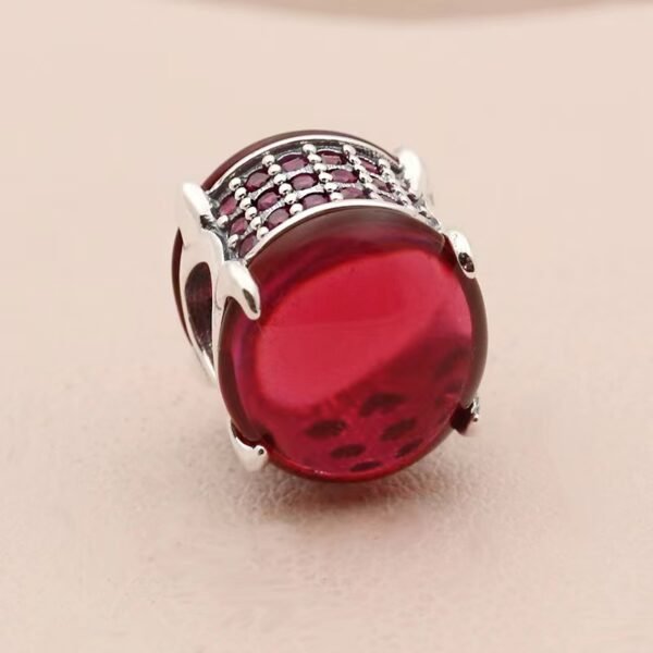 Oval curved gem charm pandorae - Image 2